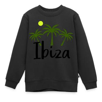 Ibiza - Sweat Premium enfant bio - noir - Devant - AI Model Kid Female (0cm)