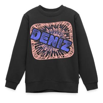Dalton - Sweat Premium enfant bio - noir - Devant - AI Model Kid Female (0cm)