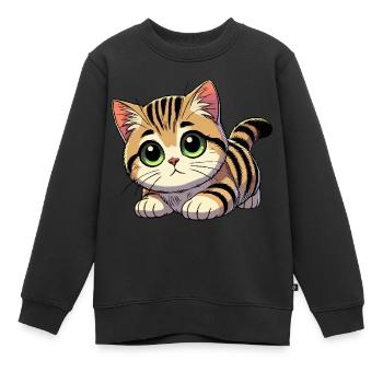 Britisch Kurzhaar Baby - Kinder Premium Organic Sweatshirt - Schwarz - Vorne - AI Model Kid Female (0cm)
