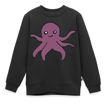 oktopus - Kinder Premium Organic Sweatshirt - Schwarz - Vorne - AI Model Kid Female (0cm)