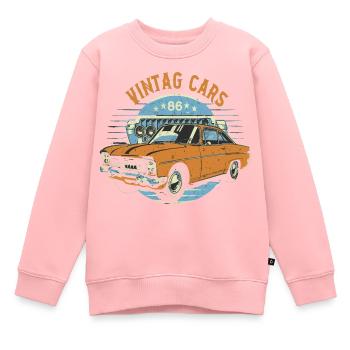 Oldtimer-Enthusiasten - Kinder Premium Organic Sweatshirt - Rosa - Vorne - AI Model Kid Female (0cm)