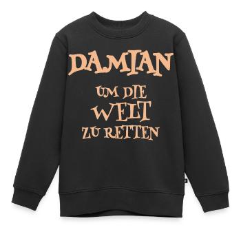 Helfer Damian - Kinder Premium Organic Sweatshirt - Schwarz - Vorne - AI Model Kid Female (0cm)