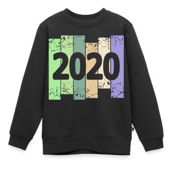 2020 - Kinder Premium Organic Sweatshirt - Schwarz - Vorne - AI Model Kid Female (0cm)