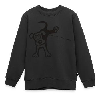 pinkelpaul - Kinder Premium Organic Sweatshirt - Schwarz - Vorne - AI Model Kid Female (0cm)