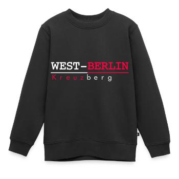 Berlin Kreuzberg - Kinder Premium Organic Sweatshirt - Schwarz - Vorne - AI Model Kid Female (0cm)