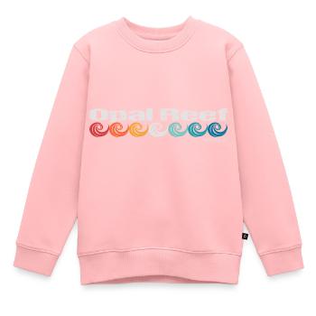 Récif d’opale - Sweat Premium enfant bio - rose - Devant - AI Model Kid Female (0cm)