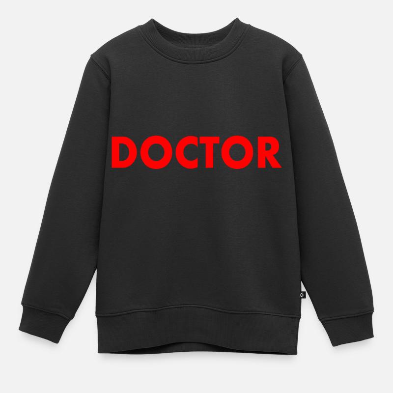 Doctor - Sweat Premium enfant bio - noir
