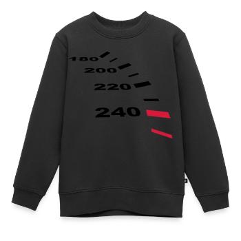 tacho - Kinder Premium Organic Sweatshirt - Schwarz - Vorne - AI Model Kid Female (0cm)