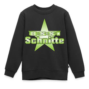 Ossi Schnitte - Kinder Premium Organic Sweatshirt - Schwarz - Vorne - AI Model Kid Female (0cm)