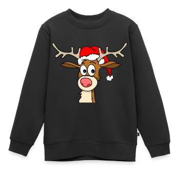 Sans tache - Sweat Premium enfant bio - noir - Devant - AI Model Kid Female (0cm)