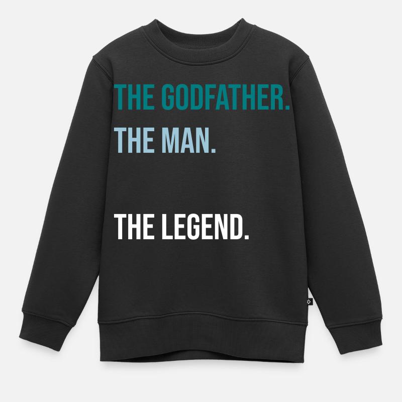 Le parrain - Sweat Premium enfant bio - noir