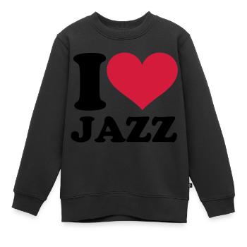 Jazz - Sweat Premium enfant bio - noir - Devant - AI Model Kid Female (0cm)