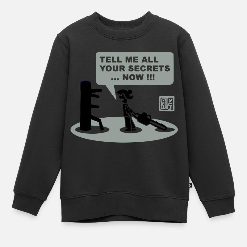 chainsawdummy - Kinder Premium Organic Sweatshirt - Schwarz