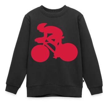 Radfahren Radfahren fahrrad radfahren - Kinder Premium Organic Sweatshirt - Schwarz - Vorne - AI Model Kid Female (0cm)