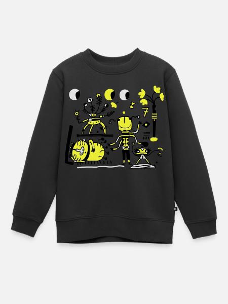 univers - Sweat Premium enfant bio - noir