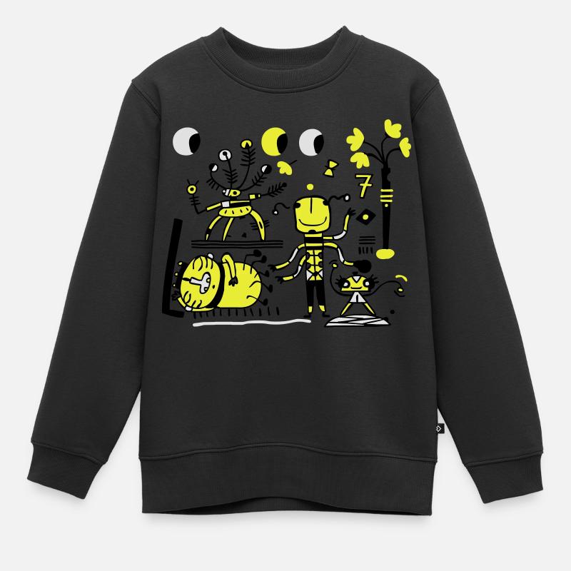 univers - Sweat Premium enfant bio - noir