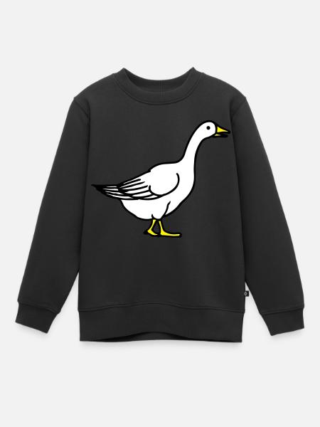 goose - Kids Premium Organic Sweatshirt - black