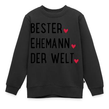 Bester Ehemann der Welt - Kinder Premium Organic Sweatshirt - Schwarz - Vorne - AI Model Kid Female (0cm)