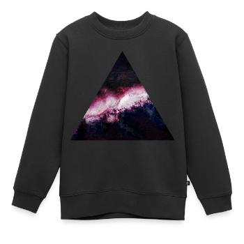 triangle galaxy galaxie du triangle - Sweat Premium enfant bio - noir - Devant - AI Model Kid Female (0cm)
