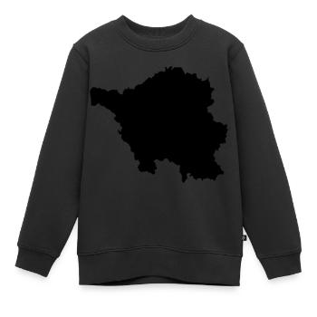 Saarland - Kinder Premium Organic Sweatshirt - Schwarz - Vorne - AI Model Kid Female (0cm)