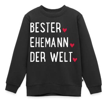 Ehemann - Kinder Premium Organic Sweatshirt - Schwarz - Vorne - AI Model Kid Female (0cm)