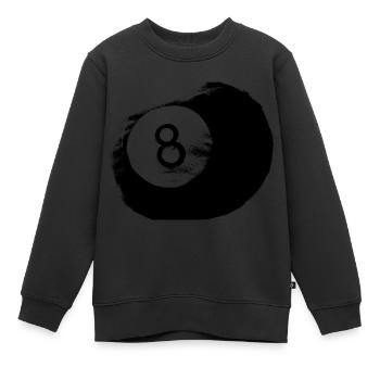 billiard ball - Kids Premium Organic Sweatshirt - black - Front - AI Model Kid Female (0cm)