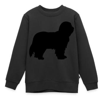 Bearded Collie - Kinder Premium Organic Sweatshirt - Schwarz - Vorne - AI Model Kid Female (0cm)