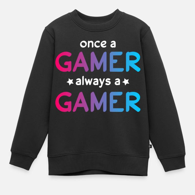 Gamers - Sweat Premium enfant bio - noir
