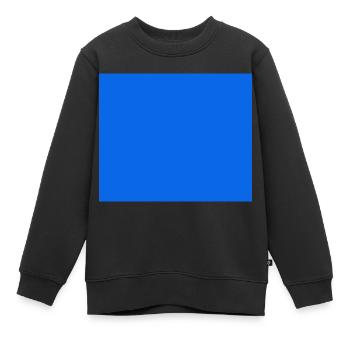 Couleur Bleu Rectangle - Sweat Premium enfant bio - noir - Devant - AI Model Kid Female (0cm)