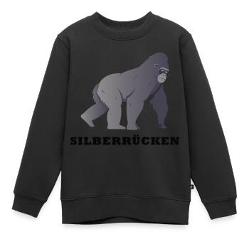 Silberrücken | Gorilla - Kinder Premium Organic Sweatshirt - Schwarz - Vorne - AI Model Kid Female (0cm)