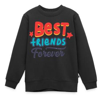 Meilleurs ami - Sweat Premium enfant bio - noir - Devant - AI Model Kid Female (0cm)