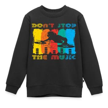 Don´t Stop the Music - Kinder Premium Organic Sweatshirt - Schwarz - Vorne - AI Model Kid Female (0cm)