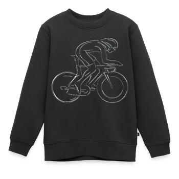 Radfahren - Kinder Premium Organic Sweatshirt - Schwarz - Vorne - AI Model Kid Female (0cm)