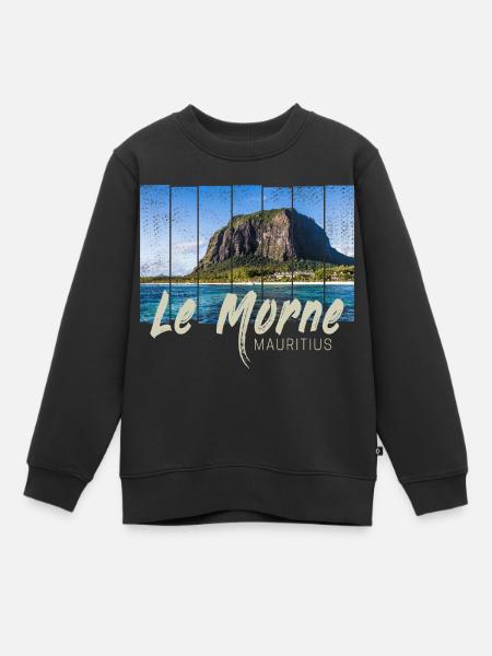Le Morne Mauritius Strand Souveniri - Sweat Premium enfant bio - noir