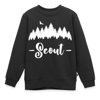 Pfadfinder / Pfadfinder - Kinder Premium Organic Sweatshirt - Schwarz - Vorne - AI Model Kid Female (0cm)
