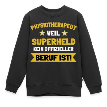 Physiotherapie - Kinder Premium Organic Sweatshirt - Schwarz - Vorne - AI Model Kid Female (0cm)