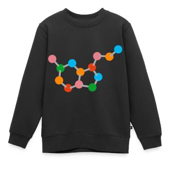 Molekül - Kinder Premium Organic Sweatshirt - Schwarz - Vorne - AI Model Kid Female (0cm)