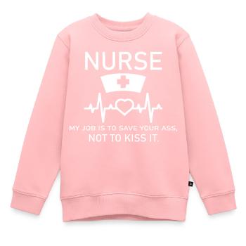 Infirmière Krankenschwester Corona - Sweat Premium enfant bio - rose - Devant - AI Model Kid Female (0cm)