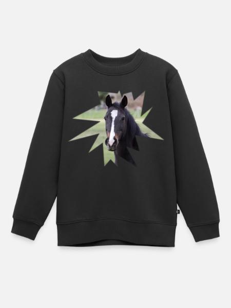Horse. Horse. - Kids Premium Organic Sweatshirt - black