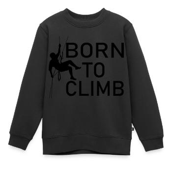 Escalade de bloc - Sweat Premium enfant bio - noir - Devant - AI Model Kid Female (0cm)
