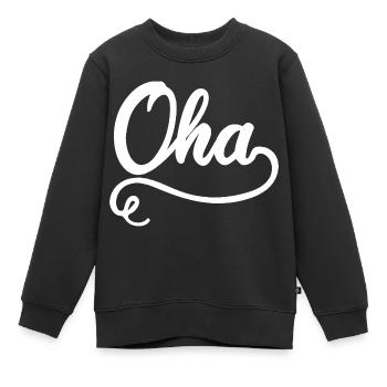 Oha Mundart Dialekt - Kinder Premium Organic Sweatshirt - Schwarz - Vorne - AI Model Kid Female (0cm)
