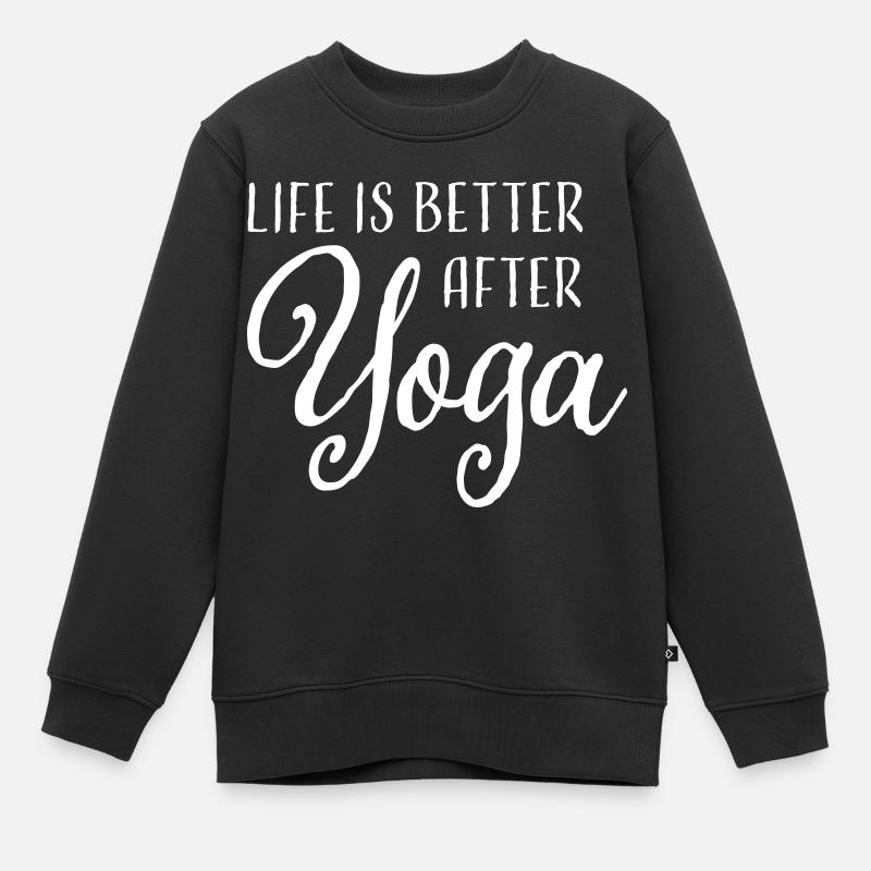 Yoga - Sweat Premium enfant bio - noir