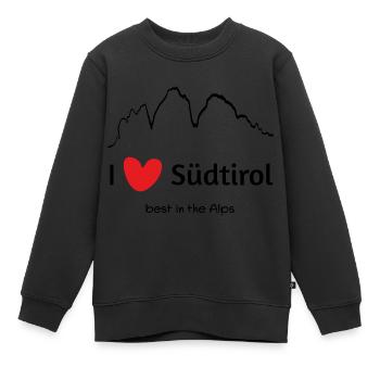 Südtirol (black) - Kinder Premium Organic Sweatshirt - Schwarz - Vorne - AI Model Kid Female (0cm)