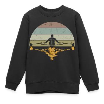 Rudern - Kinder Premium Organic Sweatshirt - Schwarz - Vorne - AI Model Kid Female (0cm)