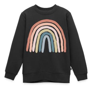 Regenbogen pastell - Kinder Premium Organic Sweatshirt - Schwarz - Vorne - AI Model Kid Female (0cm)