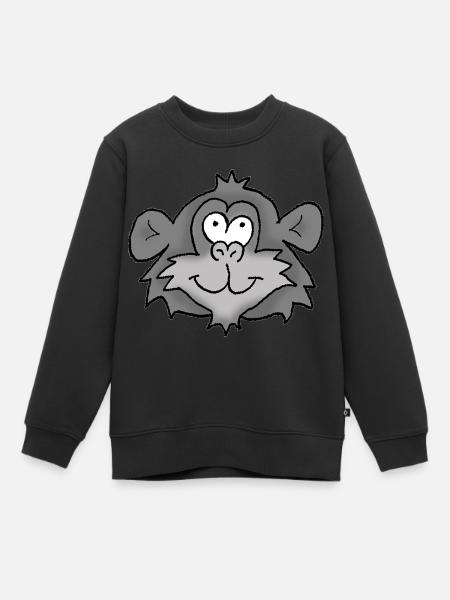 Chimpanzee 2 - Kids Premium Organic Sweatshirt - black