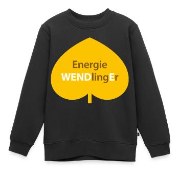 Energie WENDlingEr - Kinder Premium Organic Sweatshirt - Schwarz - Vorne - AI Model Kid Female (0cm)