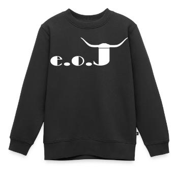 Joe - Kinder Premium Organic Sweatshirt - Schwarz - Vorne - AI Model Kid Female (0cm)