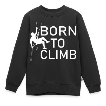escalade - Sweat Premium enfant bio - noir - Devant - AI Model Kid Female (0cm)