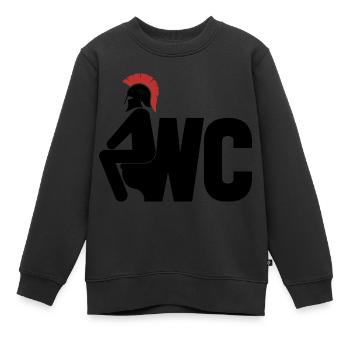 Toilette - Kinder Premium Organic Sweatshirt - Schwarz - Vorne - AI Model Kid Female (0cm)